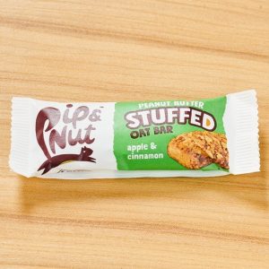 Peanut Butter Stuffed Apple & Cinnamon Oat Bar