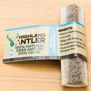 Split Highland Deer Antler Dog Chew