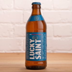 CAN, Lucky Saint Unfiltered Larger, 0.5% ABV