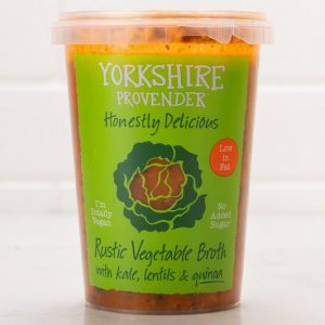 Rustic Vegetable Broth with Kale, Lentils & Quinoa Soup