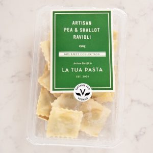 Peas & Shallots Ravioli Pasta