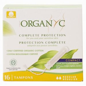 Organic Compact Applicator Tampons Regular