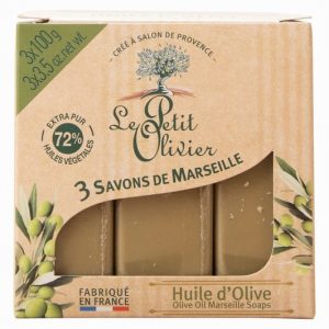 3 Marseille Soaps with Olive Oil